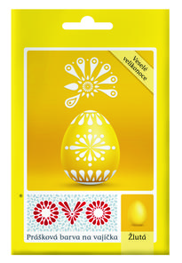 OVO Prášková barva na vajíčka žlutá