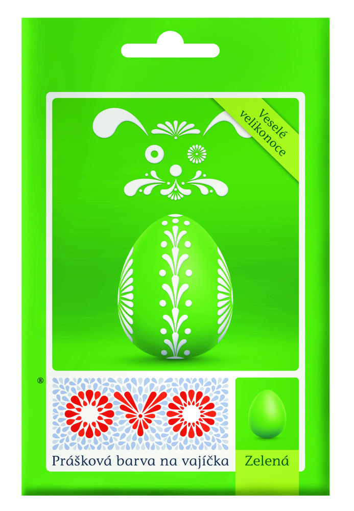 OVO Prášková barva na vajíčka zelená