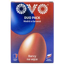 OVO Tekuté barvy DUO modrá/červená