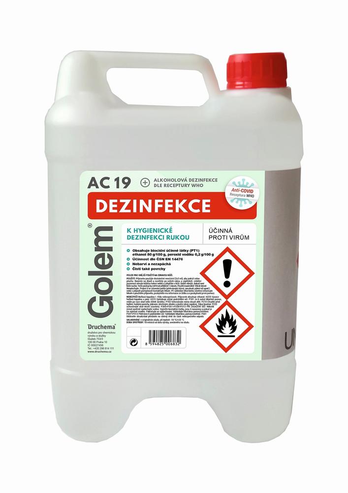 GOLEM AC19 dezinfekce 10l