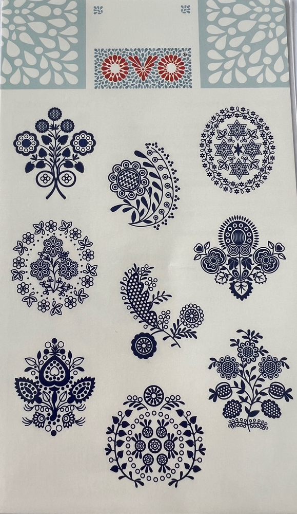 OVO Obtisky modrotisk