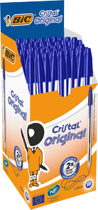  BIC Kuličkové pero Cristal, Modré 50ks  50 ks