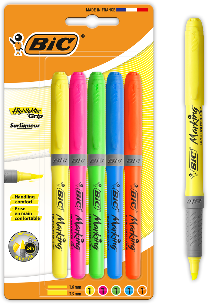 BIC Zvýrazňovače  MIX 5ks